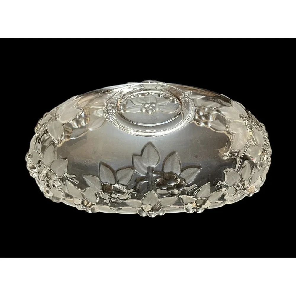 Vintage Mikasa Walther‎ Glass Germany Carmen Satiniert Crystal 10-1/2